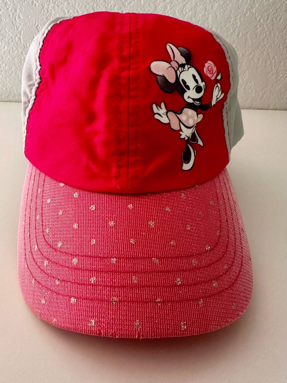 Disney Parks- Youth Minnie Mouse Glitter Cap Hat